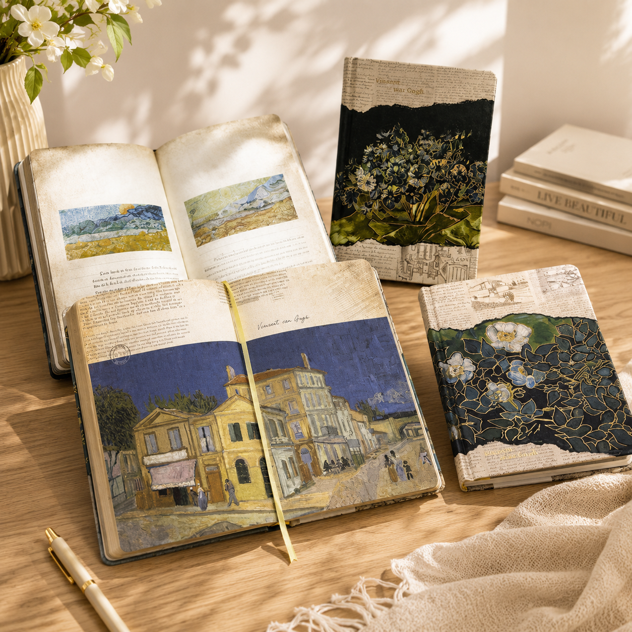 Custom Van Gogh Hardcover Notebook Set Manufacturer | Premium Art Journal Printing Factory