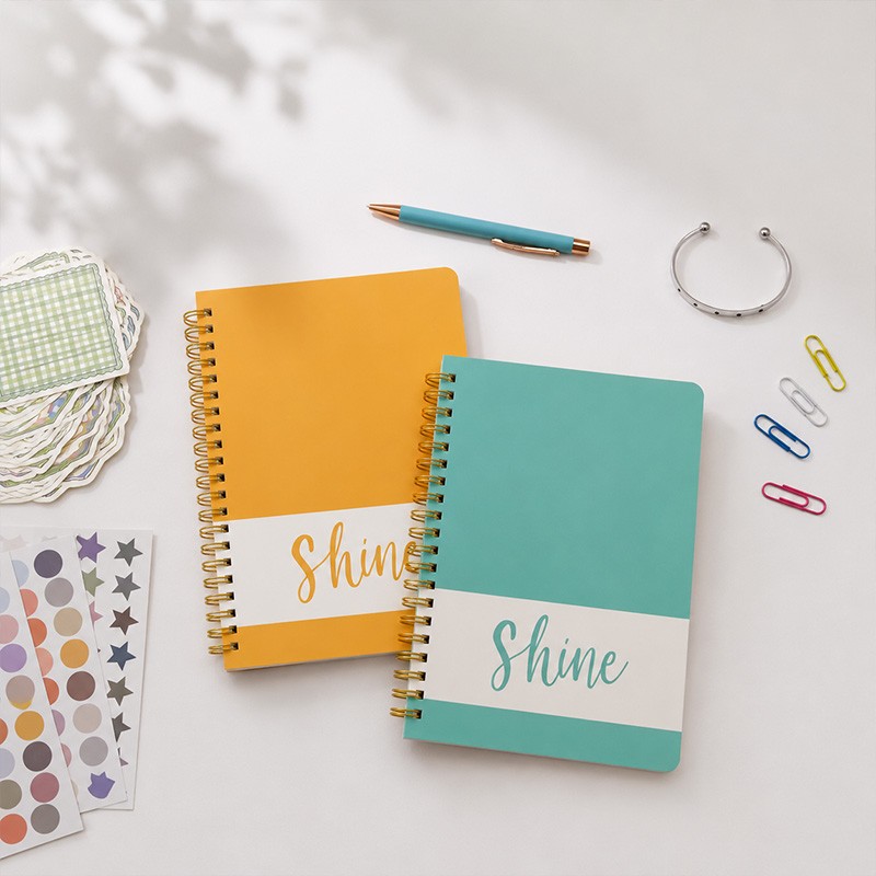 Custom Spiral Journal Set with Stickers & Accessories